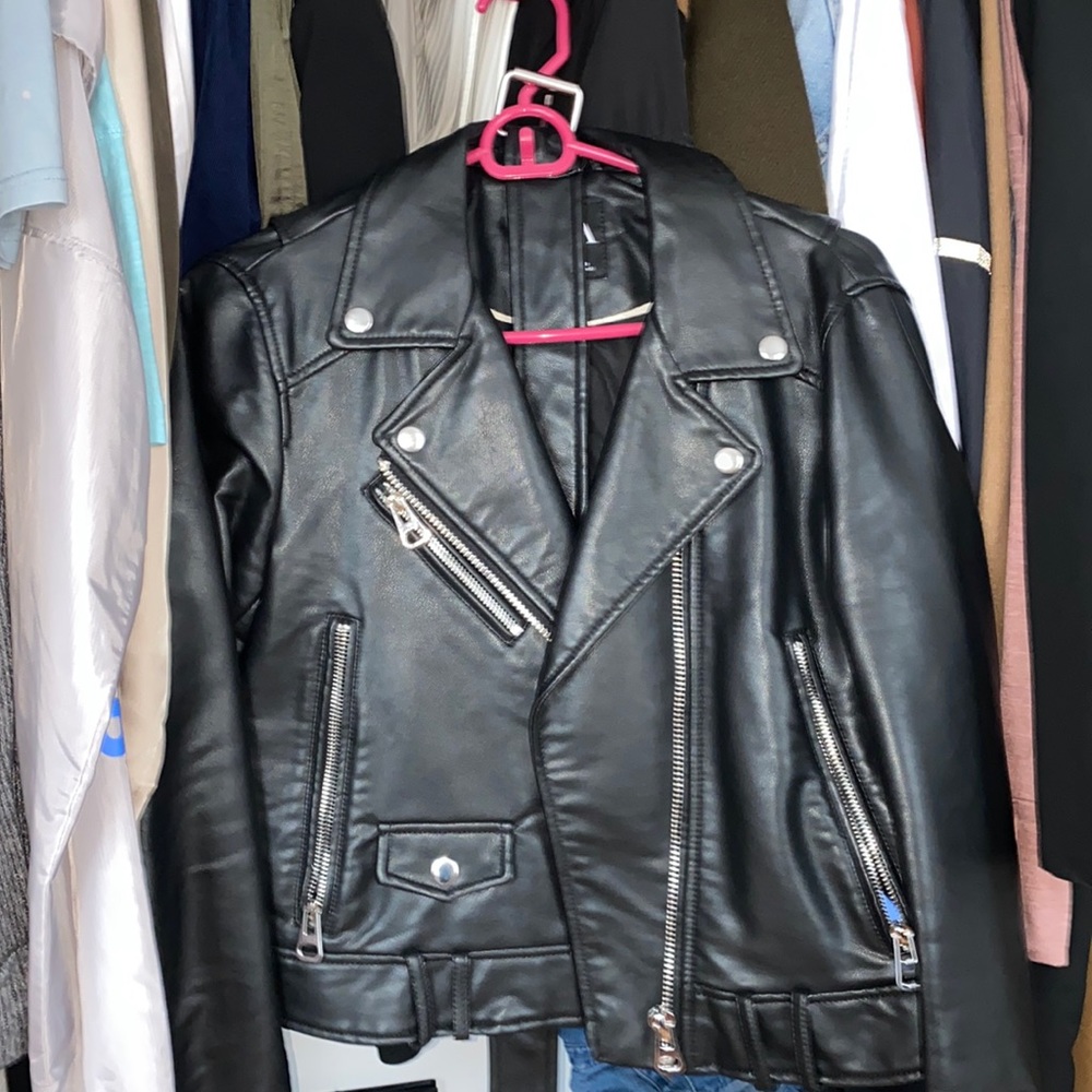 Zara faux leather jacket